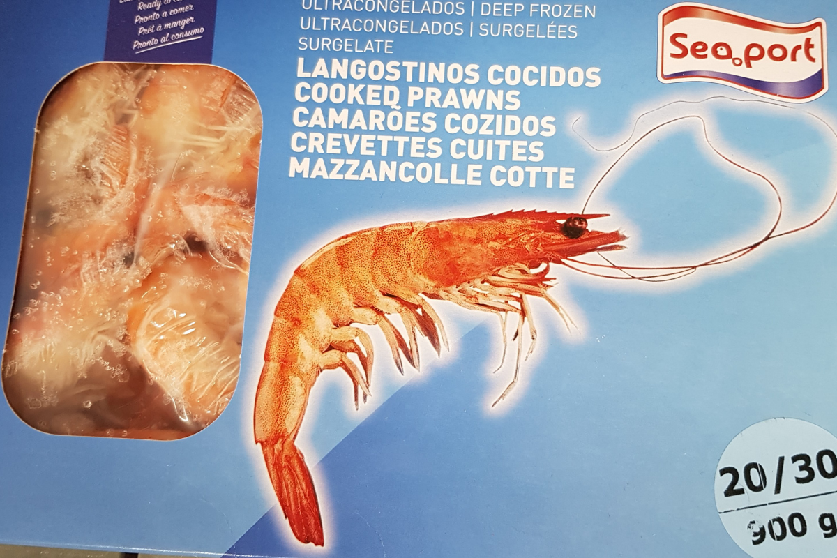 Cooked Prawns - Tail On Langostine