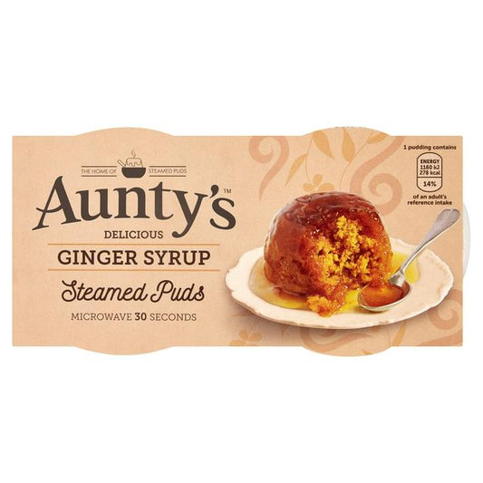 Aunty's Ginger Syrup Steamed Pudding Pots (2 x95g)