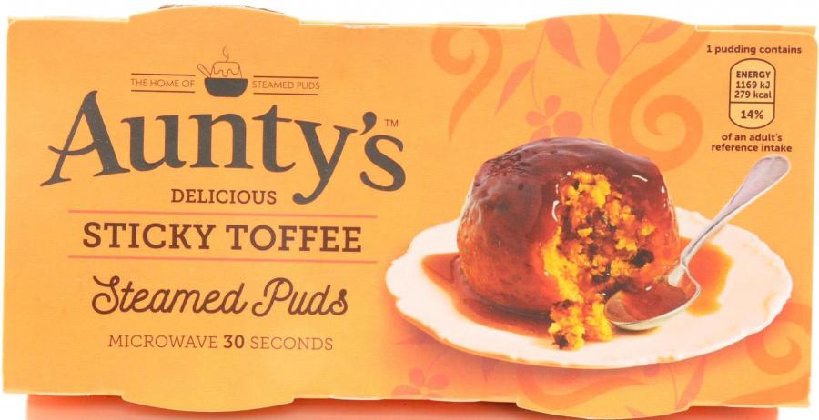 Aunty's Sticky Toffee Steamed Pudding Pots (2 x95g)