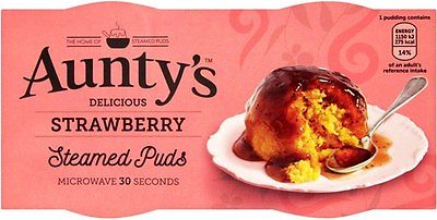 Aunty's Strawberry Steamed Pudding Pots (2 x95g)