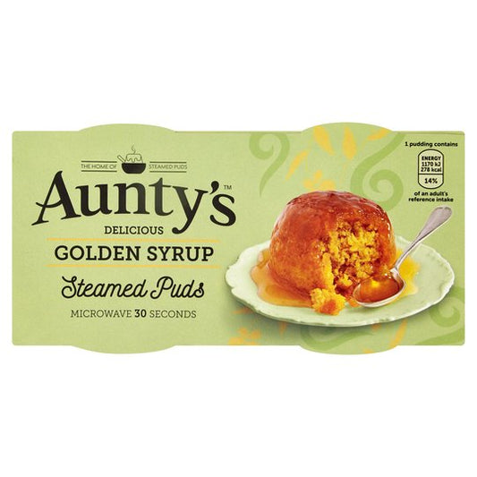 Aunty's Golden Syrup Steamed Pudding Pots (2 x95g)