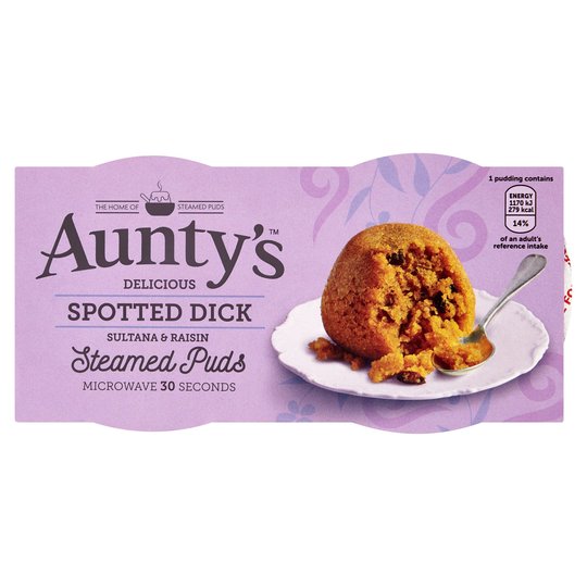 Aunty's Spotted Dick Steamed Pudding Pots (2 x95g)