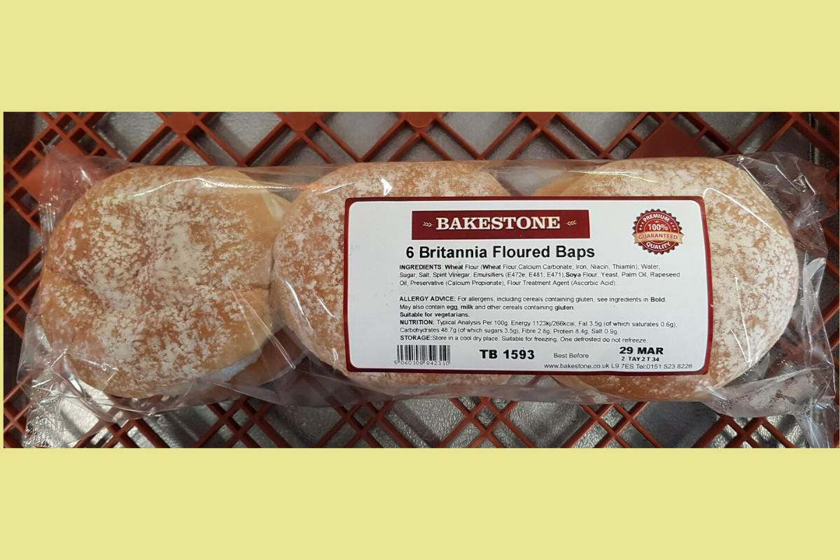 Bread - Baps, floured x 6