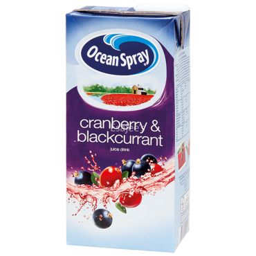 Ocean Spray Cranberry & Blackcurrant - 1ltr carton