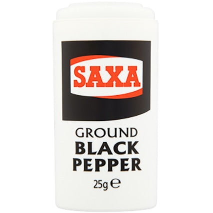 Pepper - Saxa Ground Black Pepper (25g)