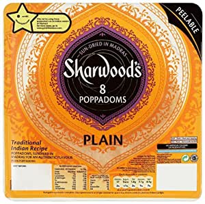 Poppodums - Sharwoods Plain Extra Large