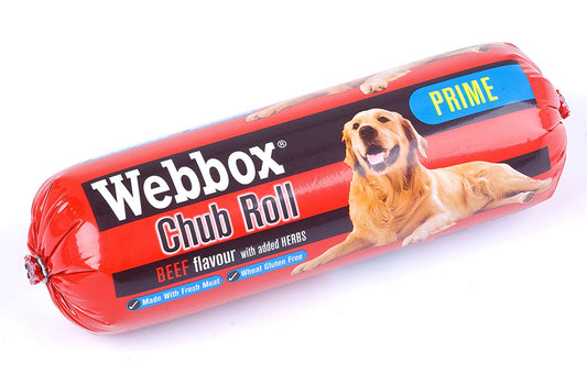 Dog Food Webbox Beef Chub 350g